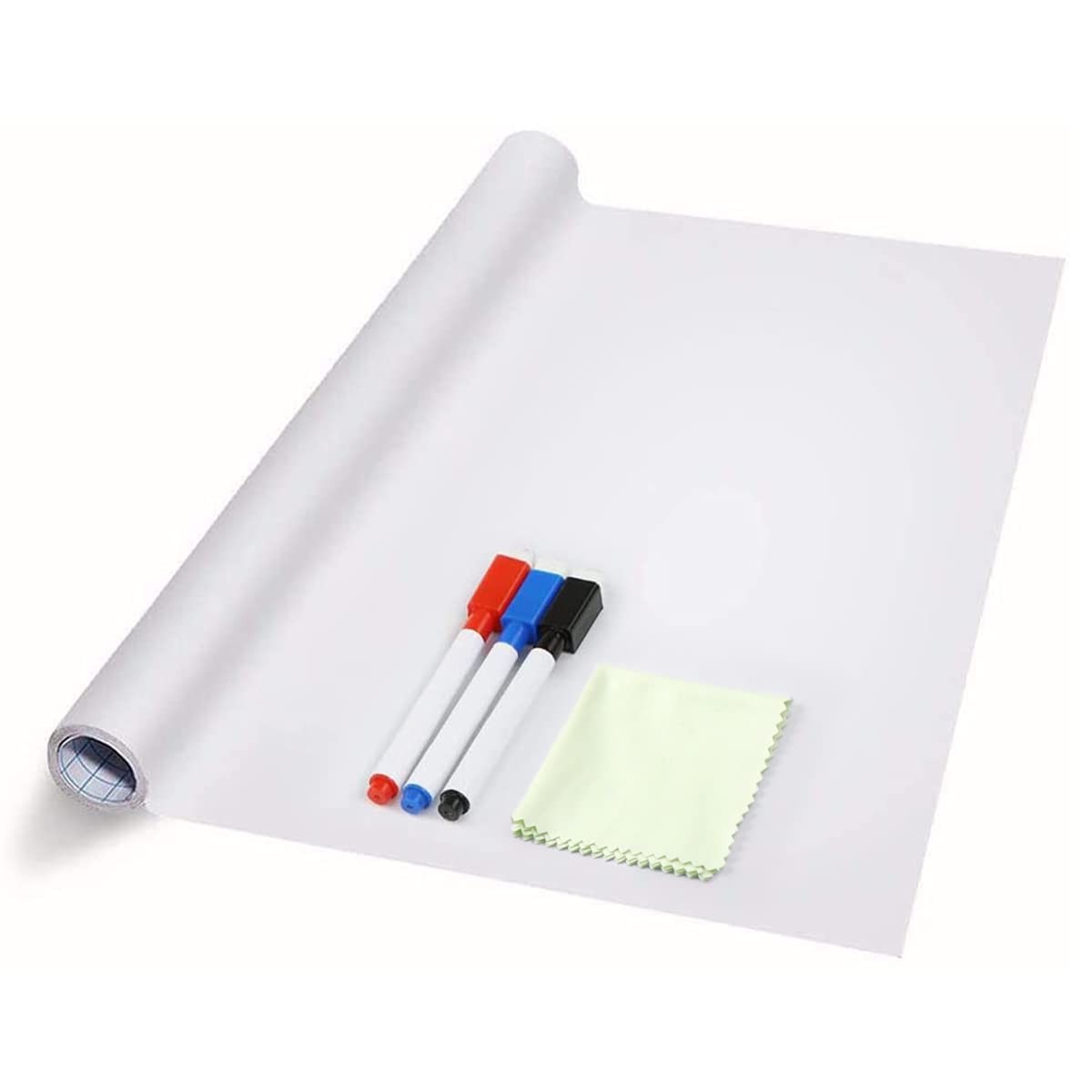ZNCMRR 78.7″x17.7″ Whiteboard Sticker for Wall 79″W x 17.7″H,