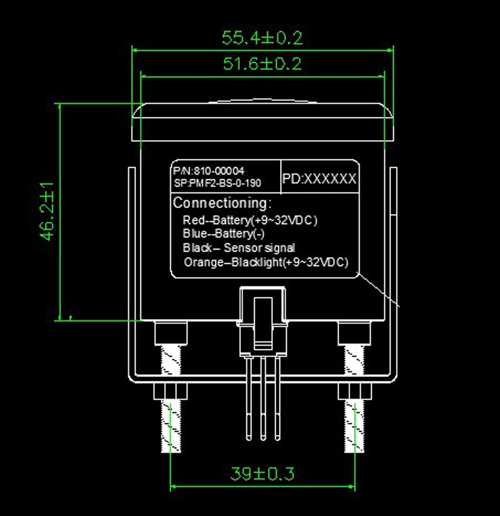 Waterproof Voltmeter Universal Voltage Gauge Voltage Meter 52mm 8-16V