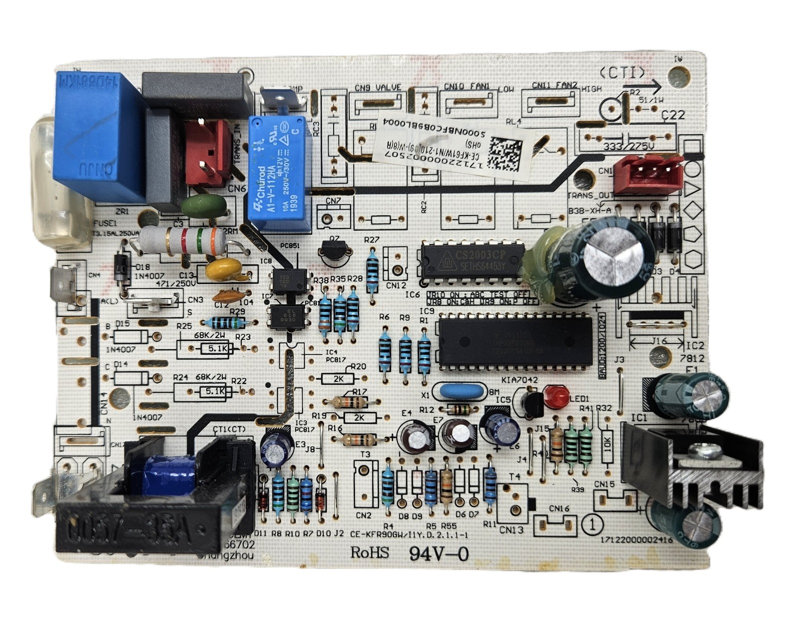 NORTEK CE.KF61W/N1.210(C9).W MINI SPLIT AC INDOOR CONTROL BOARD [fast shipping]