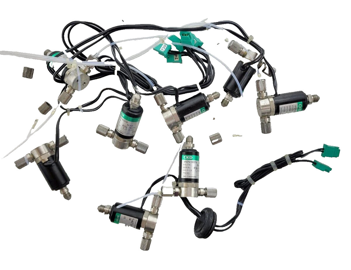CKD HYGY4-X0016 1.5 Orifice 24Hz 0-0.3mpa M5 Valve (LOT OF 8) -USED.