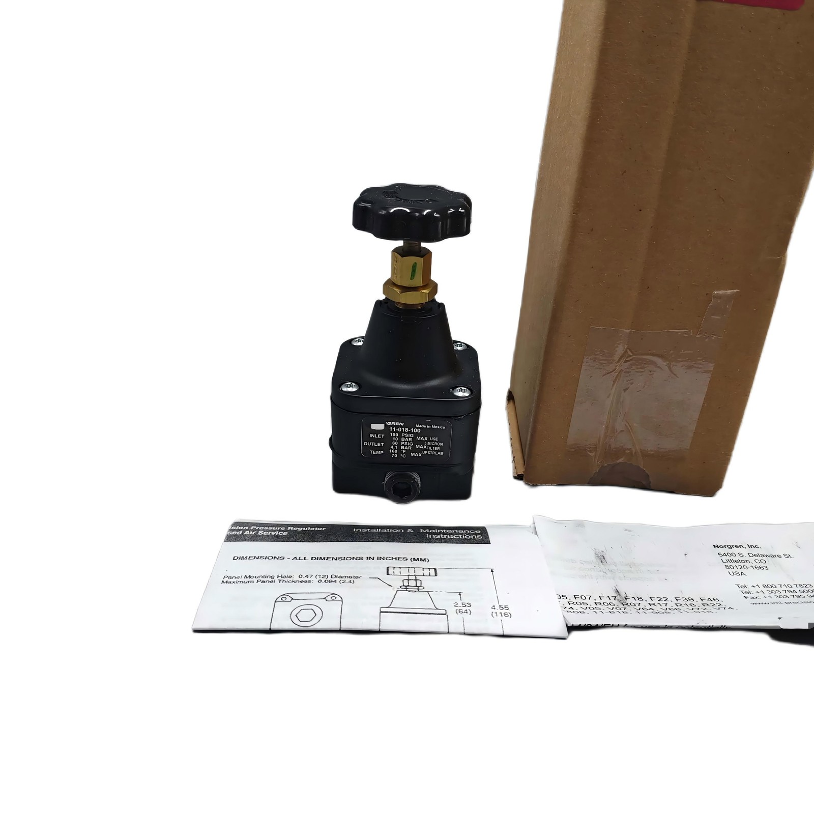 Fits Norgren 11-018-100 Precision Pressure Regulator New
