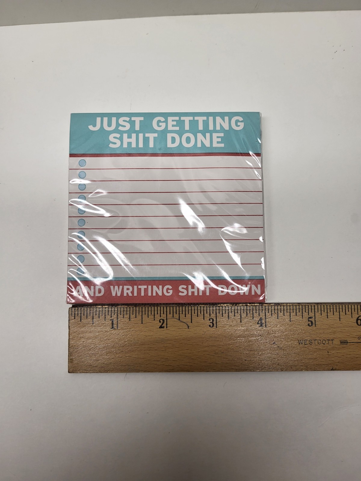 KnockKnock Getting S*** (Stuff) Done Stickie Notes, 100 Sheets, Funny Daily Use