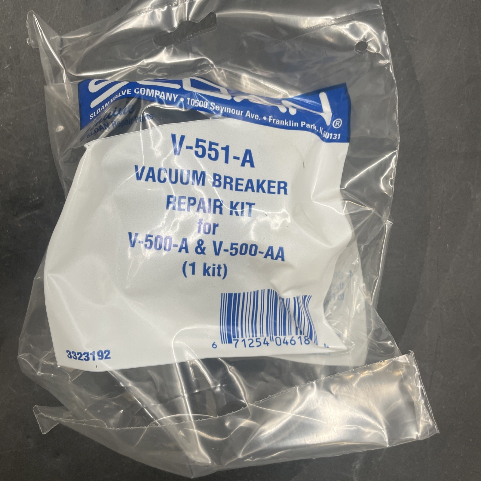 Sloan R-1002-A 3317002 1.5 GPF Urinal Master Rebuild Kit
