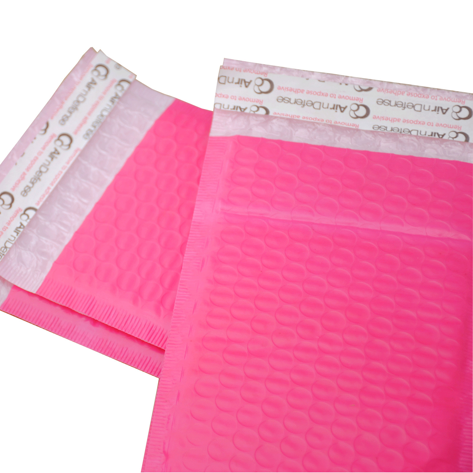 AirnDefense 2000 #000 4X8″ Pink Poly Bubble Mailers Shipping Padded Envelope
