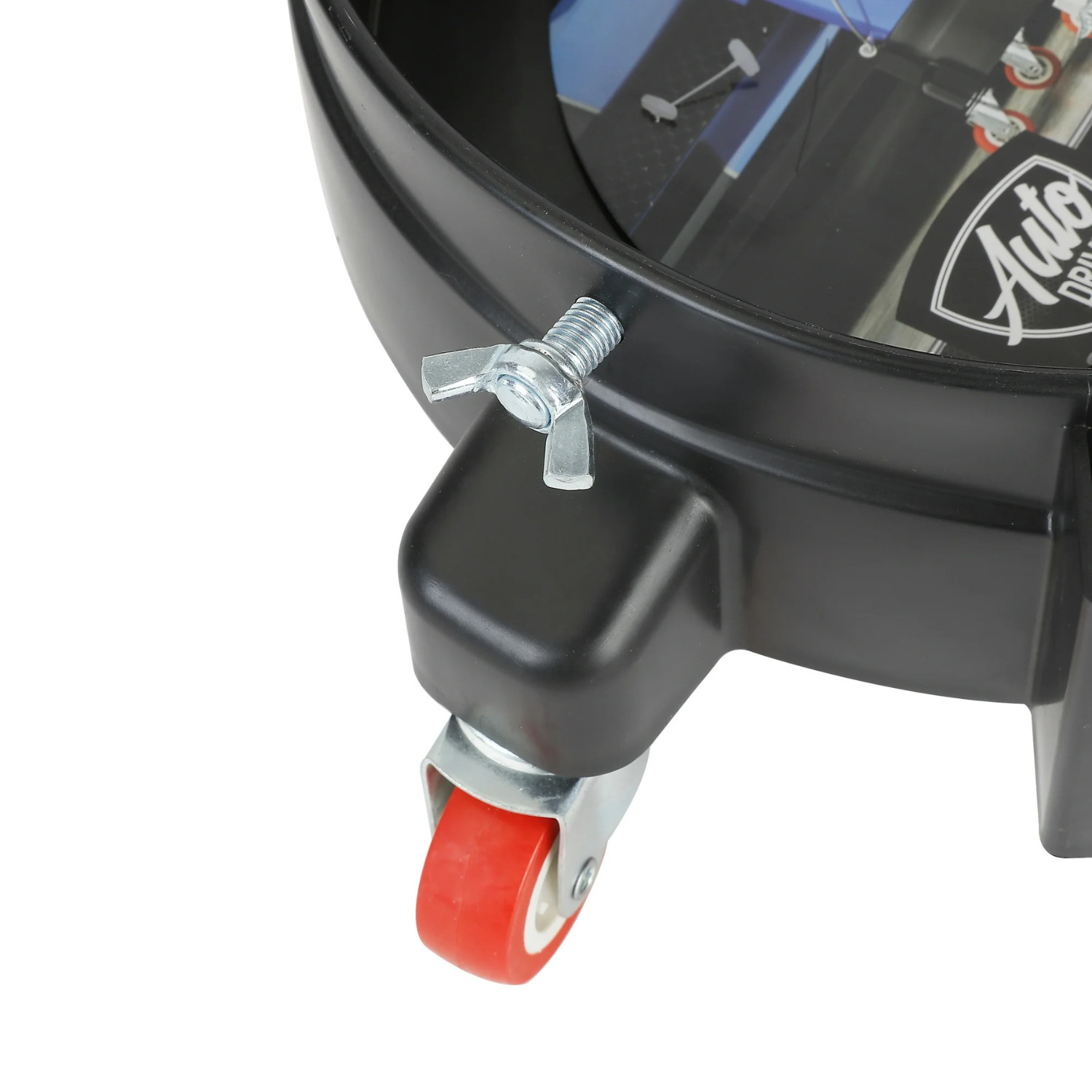 Auto Drive 12in Bucket Dolly with 5 Locking Casters Fits 3.5 to 7 Gallon Buckets