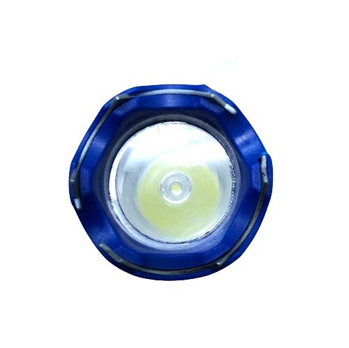 Maximum Power Stingtec Stun Gun Rechargeable LED Flashlight w Carrying Case Blue
