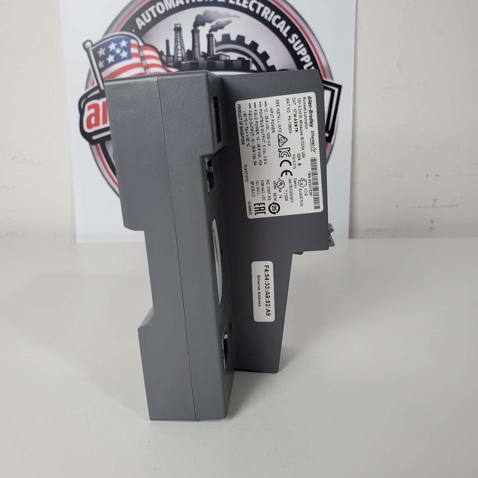 Allen-Bradley 1734-AENTR Series B Point I/O Dual Ethernet Communication Module