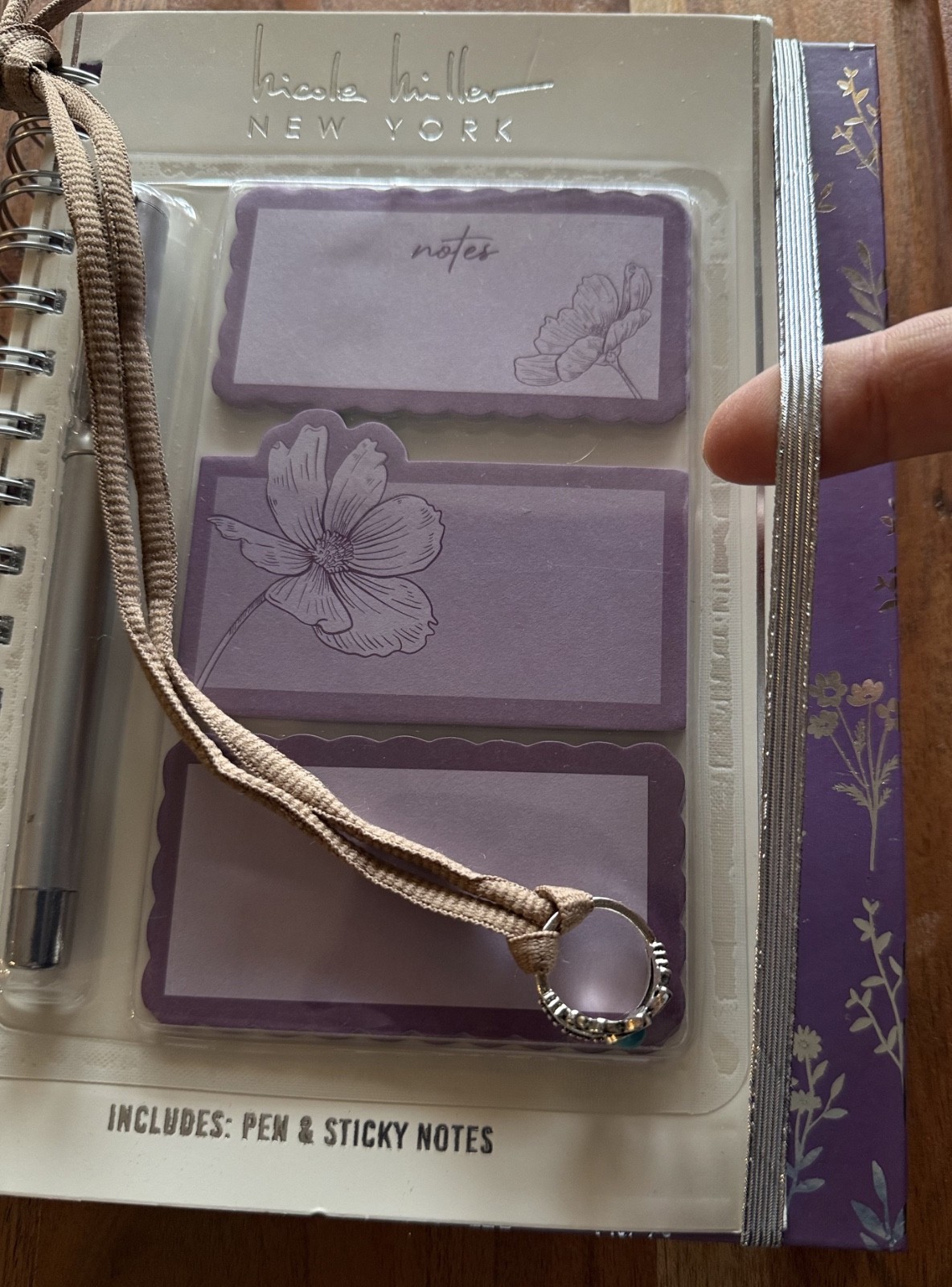 Lined Journal Notebook with ring bookmar Hardcover Journal for Writing, A