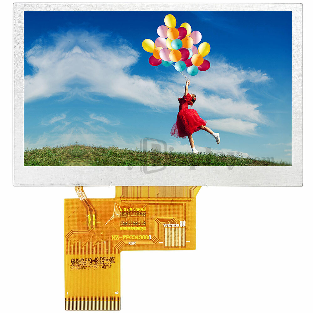 4.3″ inch 800×480 IPS TFT LCD Module All Viewing Optional TouchScreen Display