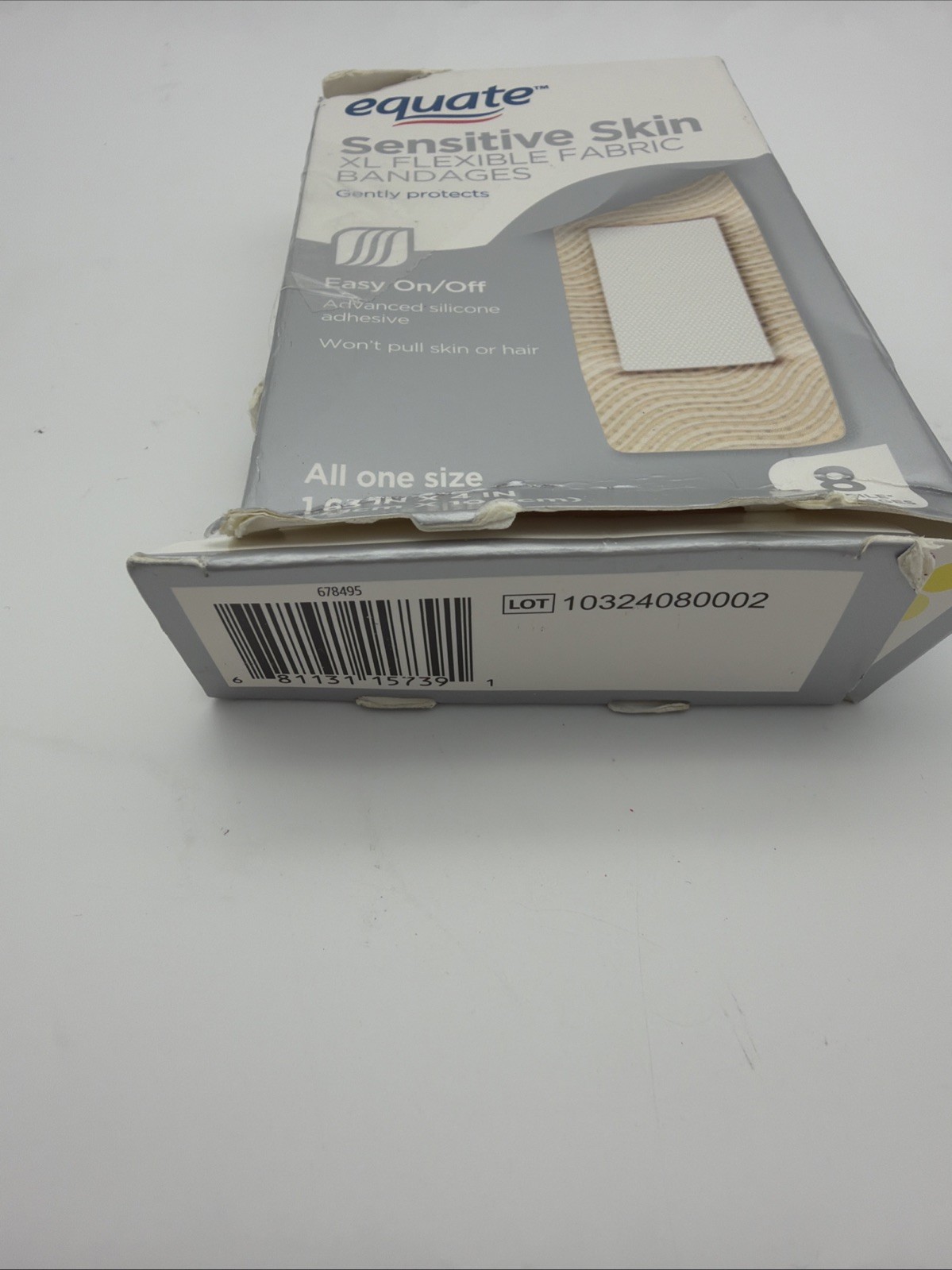 Equate Sensitive Skin XL Flexible Fabric Bandages 8 Ct 8 Count (Pack of 1)