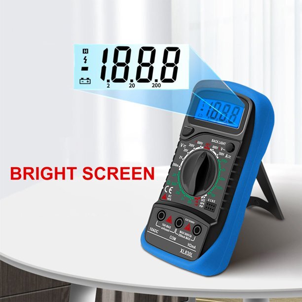 Digital Voltmeter Ammeter Ohmmeter Multimeter Volt AC DC Tester Meter US Seller