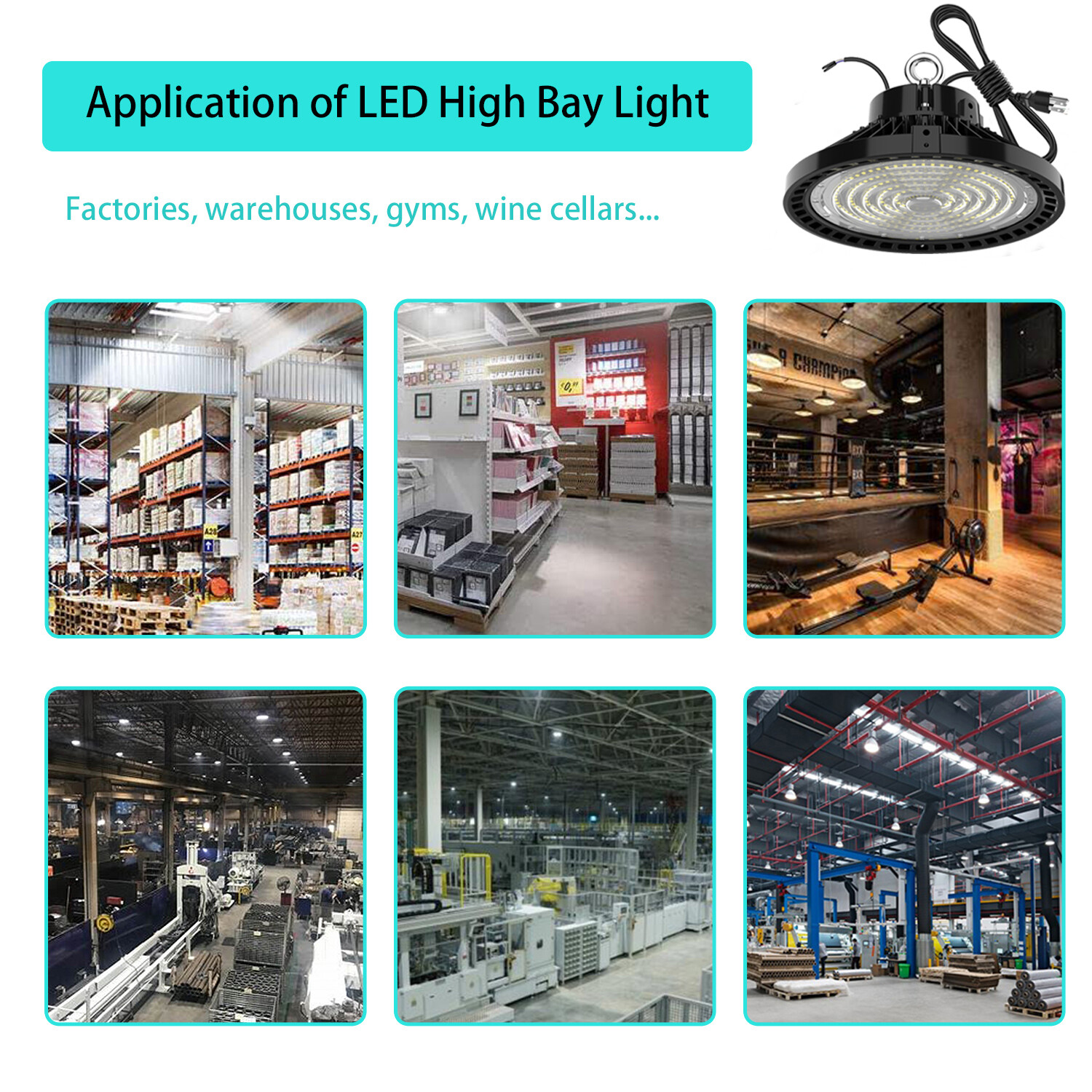 240Watt UFO LED High Bay Light 240W Work Shop Warehouse Lighting 5000K Highbay