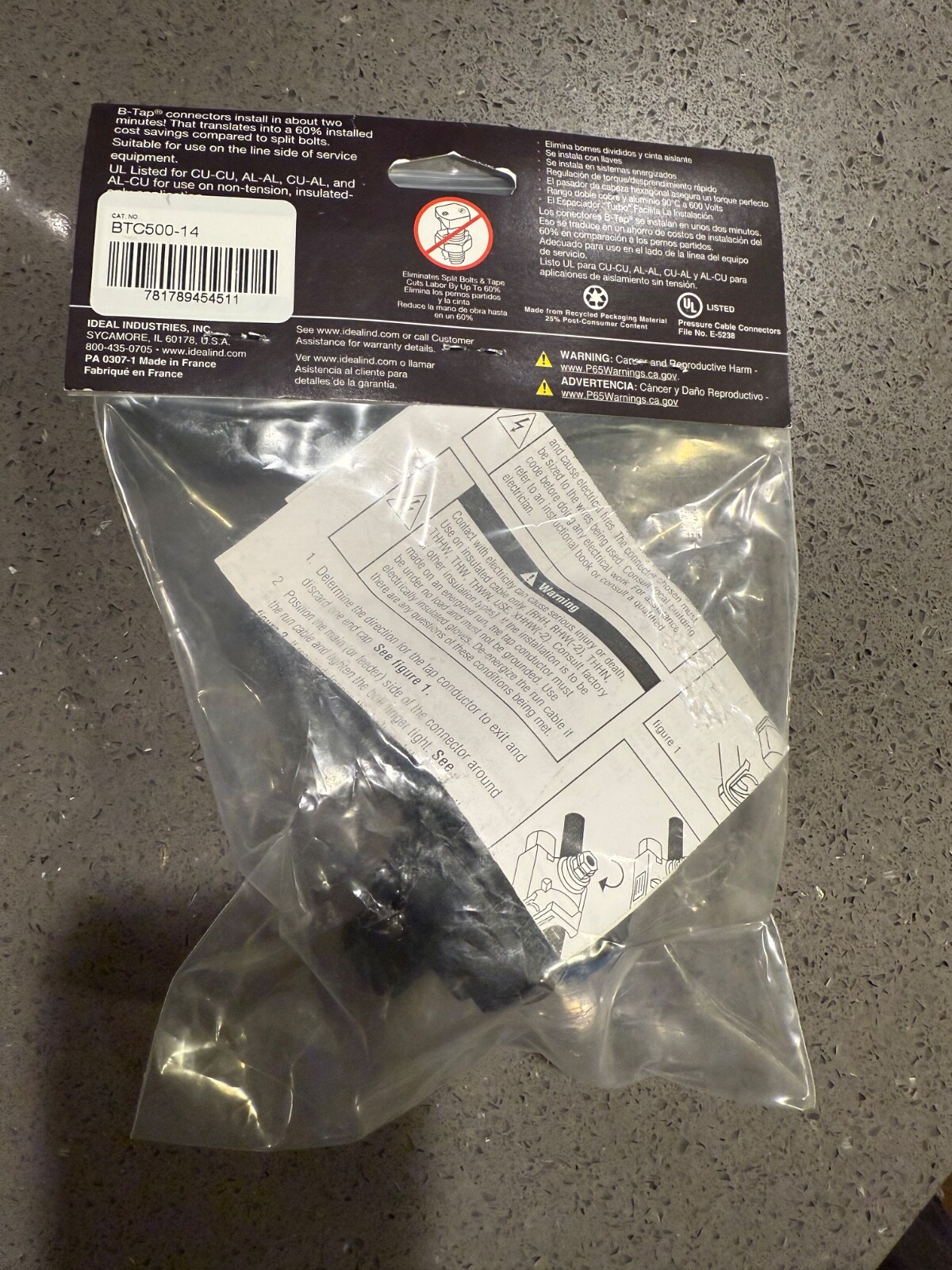 Buchanan BTAP BTC500-14 Insulation Piercing Tap Connectors. New