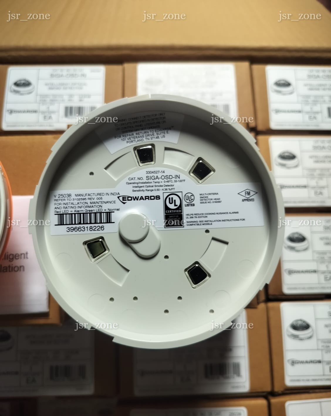 Edwards/EST SIGA OSD IN Intelligent Smoke Detector Head NEW USA Stock NIB OEM