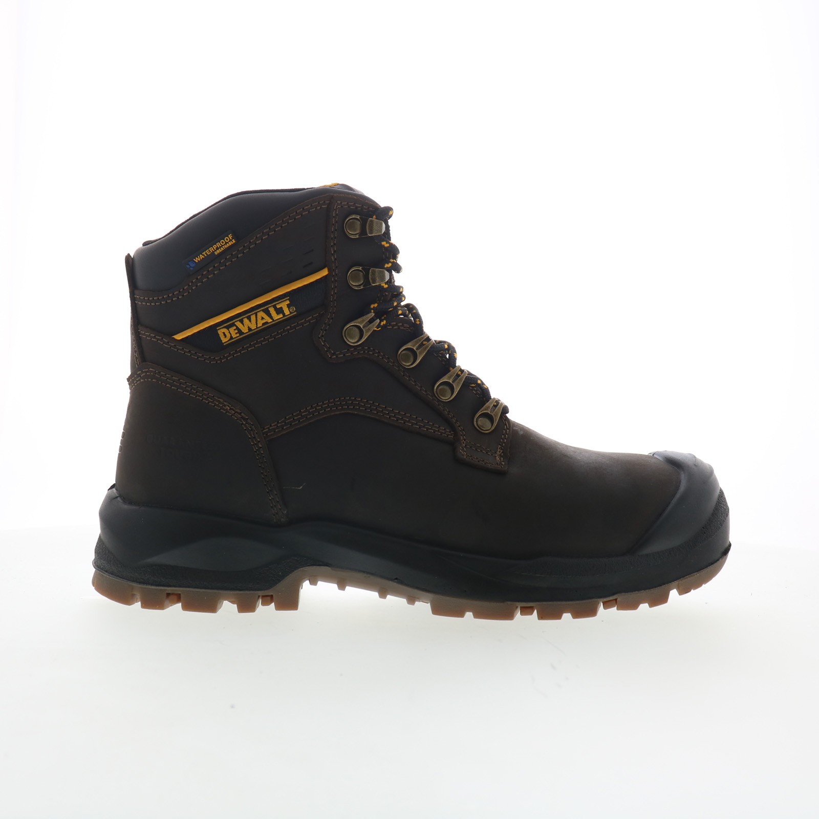Dewalt Durham Waterproof Steel Toe Mens Brown Extra Wide Work Boots