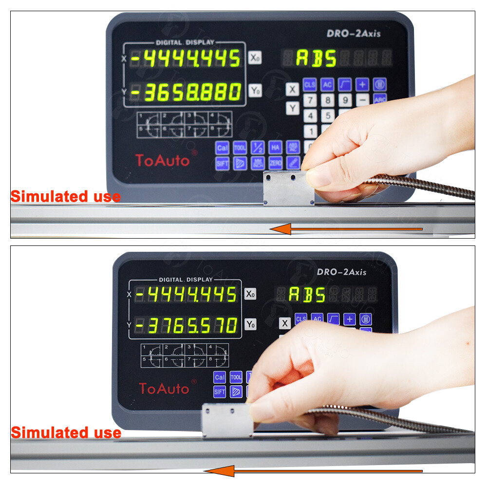 TOAUTO 5um Magnet Linear Scale DRO Digital Readout 100mm-6000mm Read Head CNC