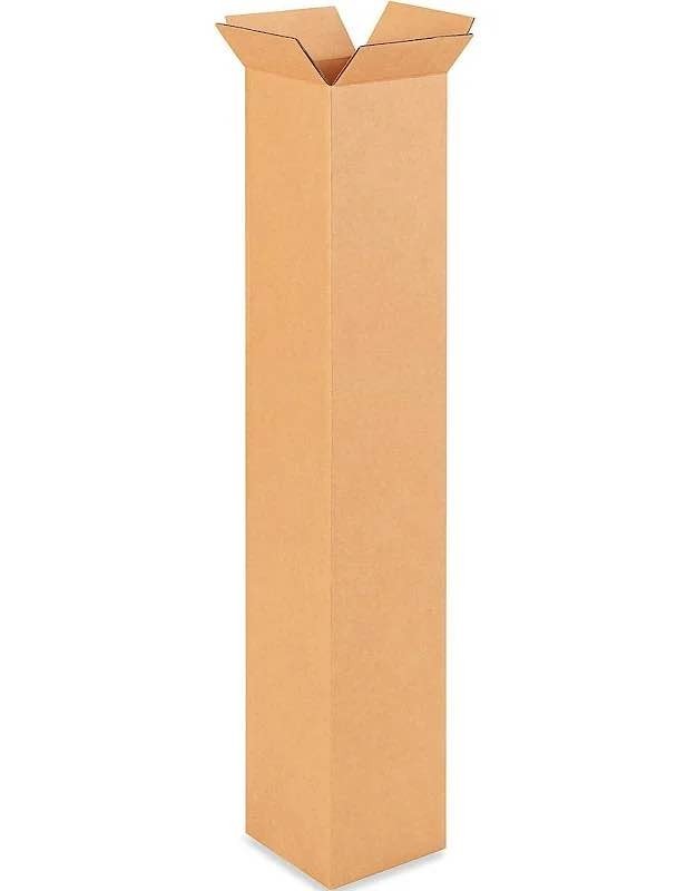 25 Boxes 6x6x38″ Tall Corrugated Shipping Boxes ECT-32 Brown Packing Cartons