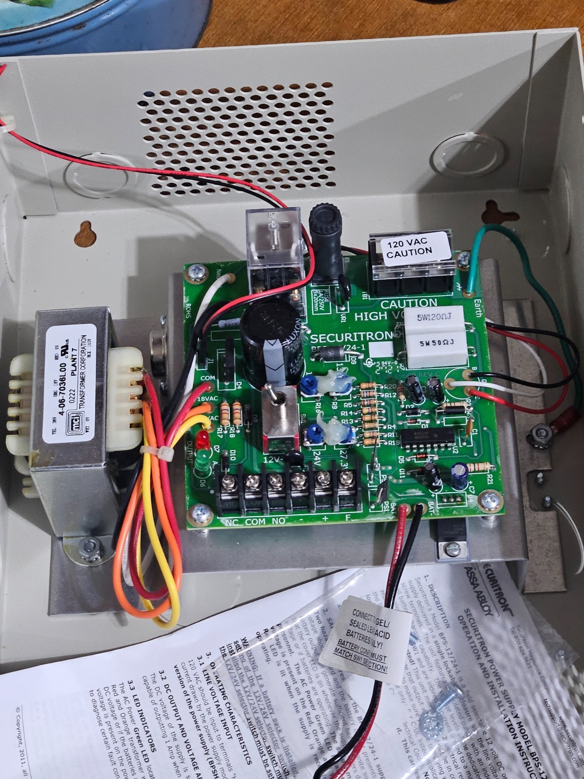 Securitron BPS-12/24-1 Dual Voltage Power Supply ASSA ABLOY New