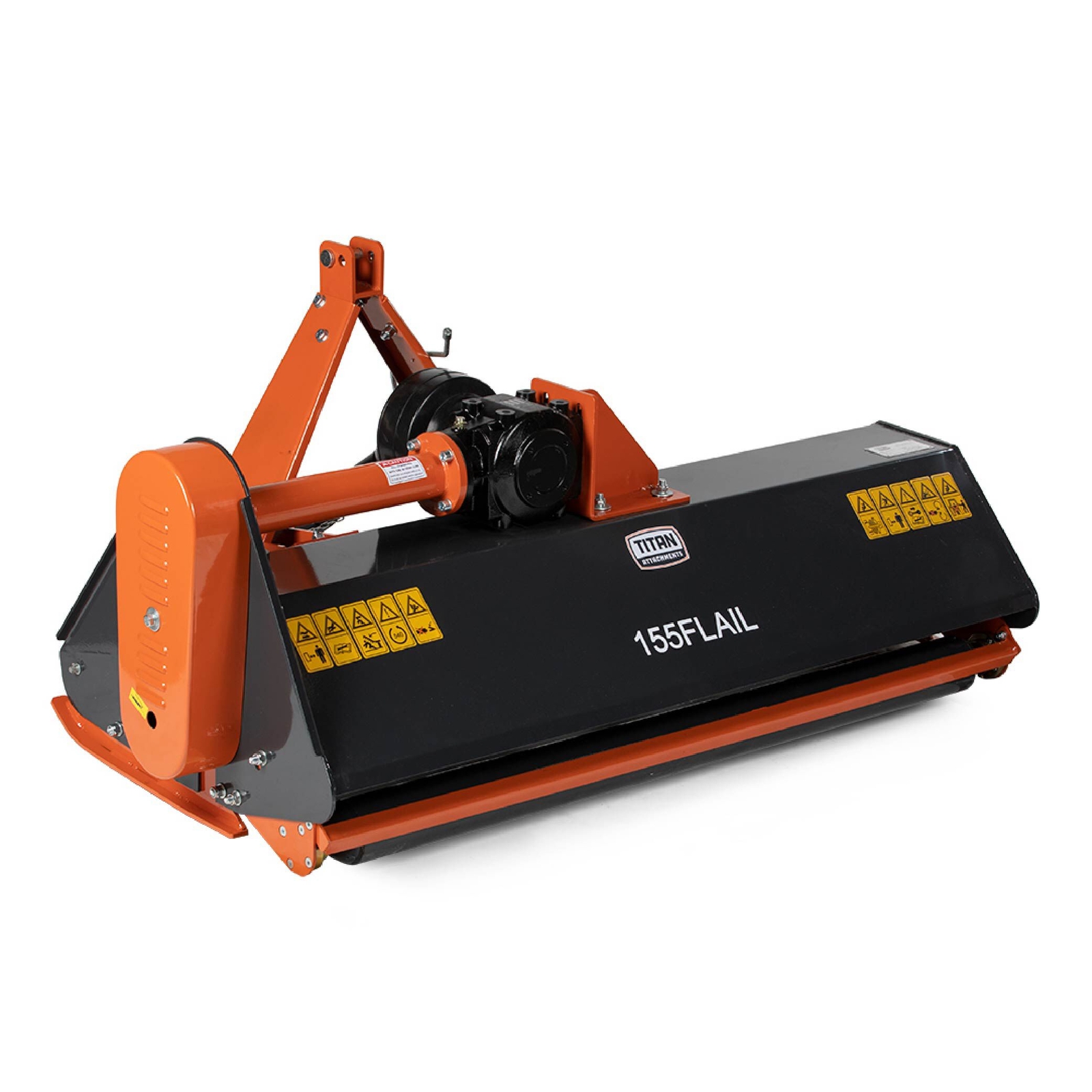 Titan Attachments 3 Point 60″ Flail Mower, PTO Powered 30-60HP Mowing for Cat 1