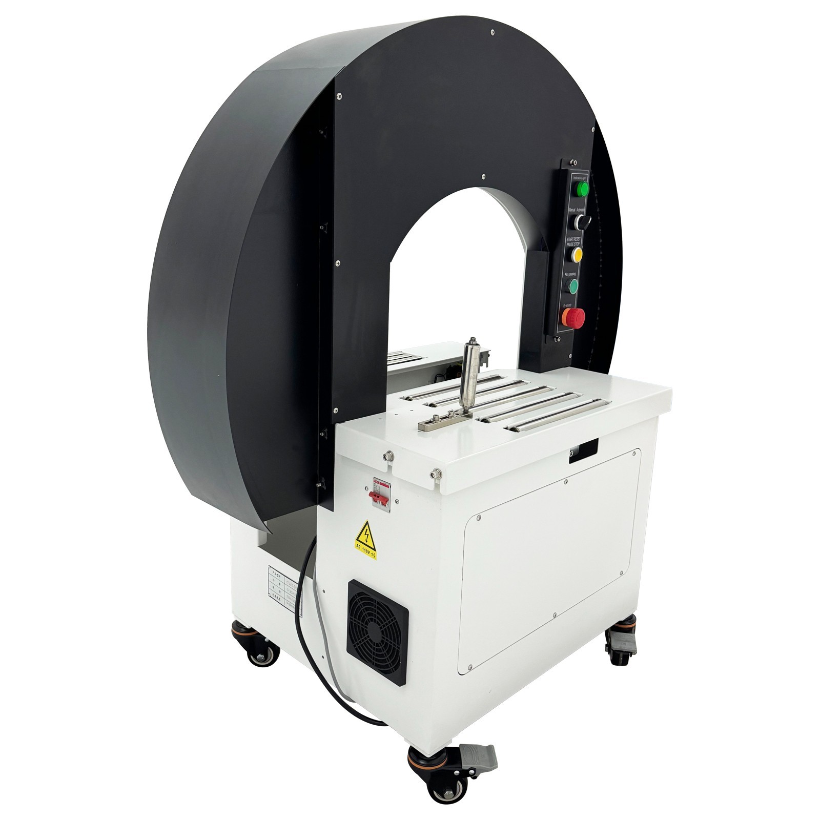 Heavy-Duty 110V Semi-auto Wrapping Machine 350W Semi-automatic Stretch Film Wrap