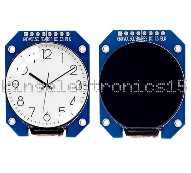 DC 3.3V 1.28 inch TFT IPS LCD Display Module Round RGB HD 240×240 SPI NEW