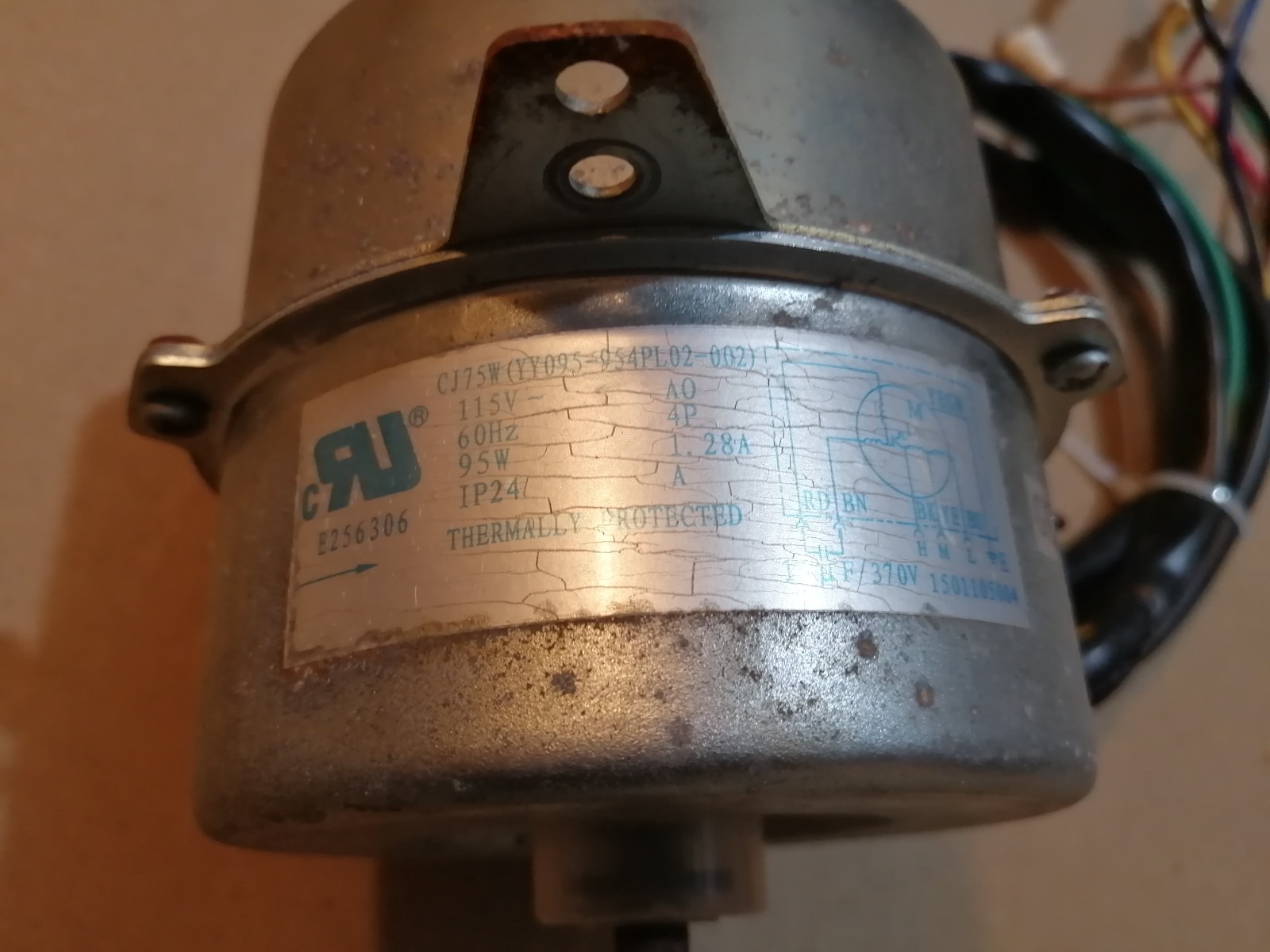 GE CJ75W Air Conditioner Fan Motor YY095-954PL02-002/ BW135