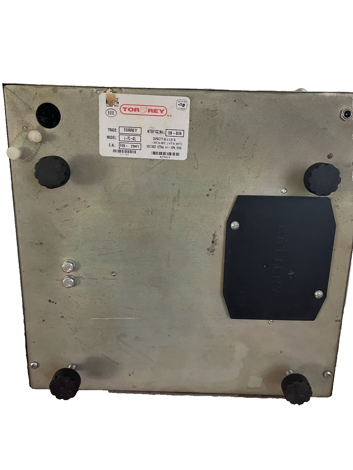 Torrey LPC 40L-HS 40 lb x 0.01 lb Portable Legal for Trade Price Computing Scale