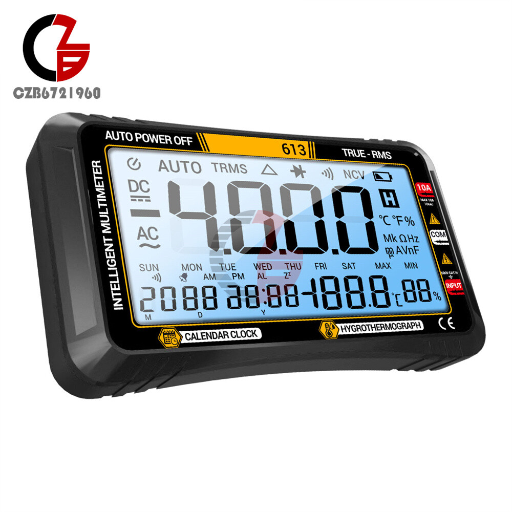 ANENG Digital Multimeter 3-in-1 Calendar/ Thermohygrometer /Multimeter AC/DC Hz