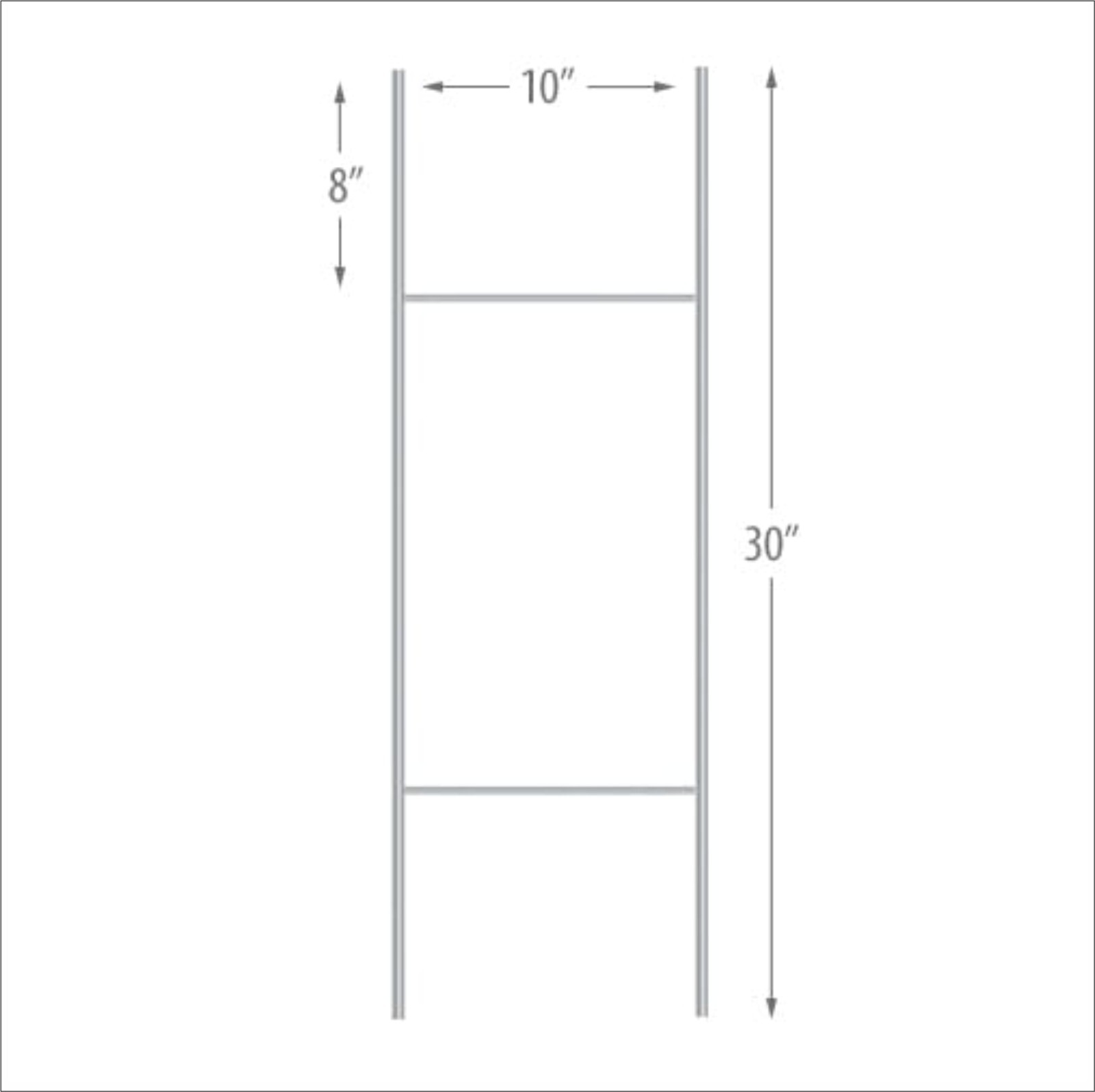 36 x 24 Yard Signs – Custom Corrugated – Full Color – 2 Sided – Stakes Optional