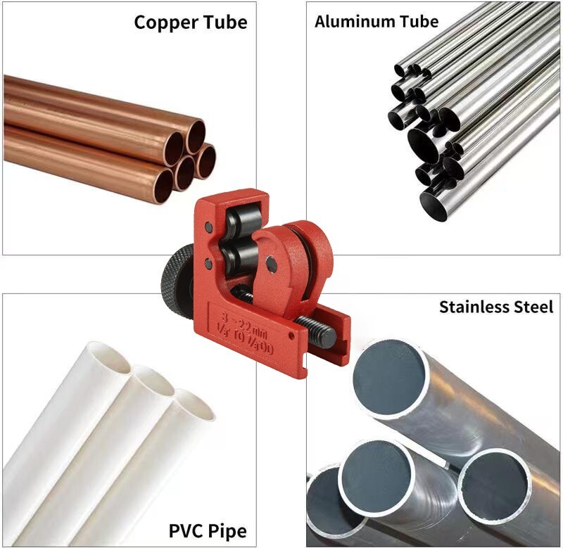 3Pcs Tube Cutters Kit:Large ,Mini Cutter For 1/8″ to 1-1/4″ Copper &Plastic Pipe