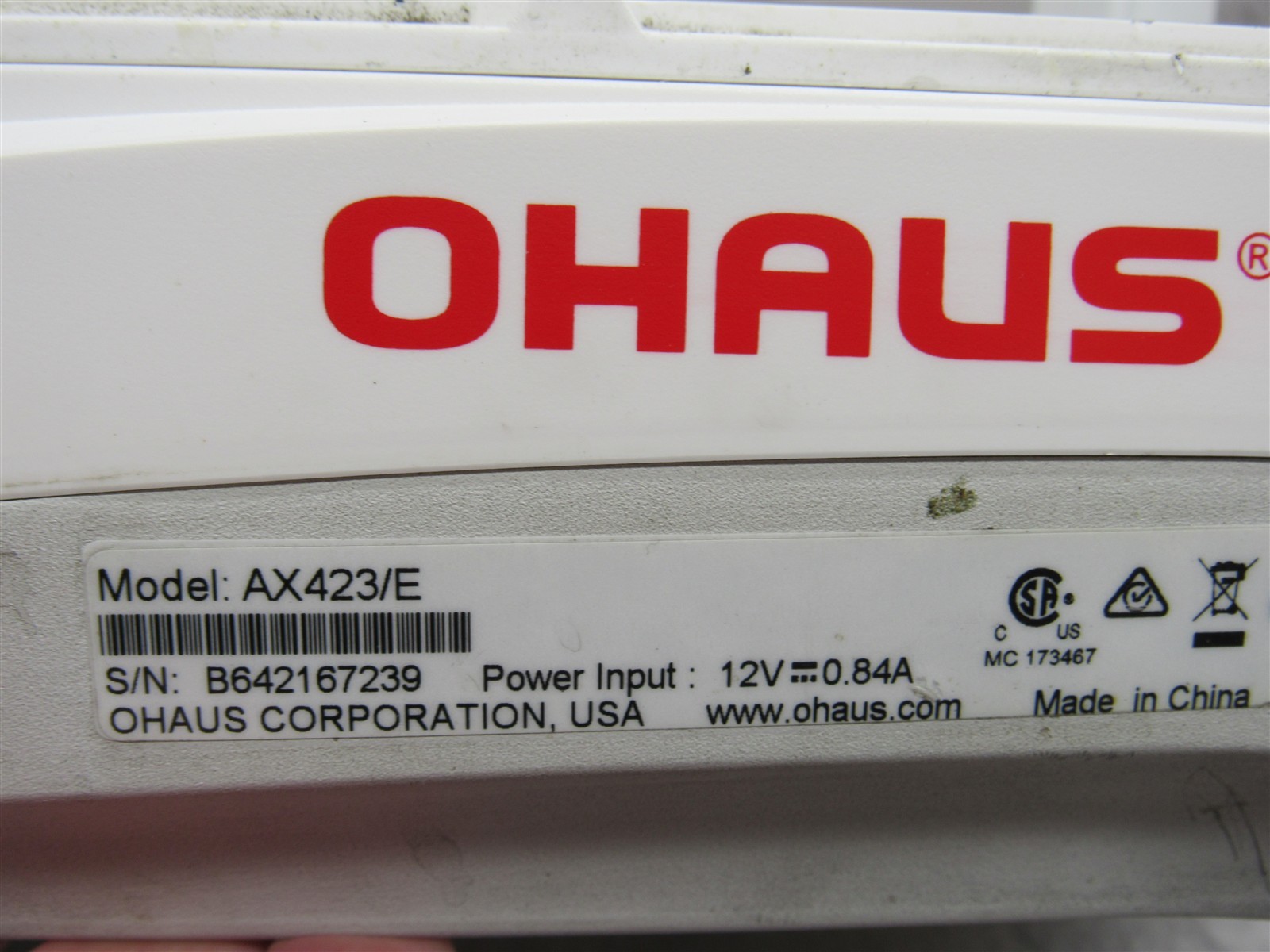 Ohaus AX423 Adventurer Analytical Precision Balance Scale with Adapter