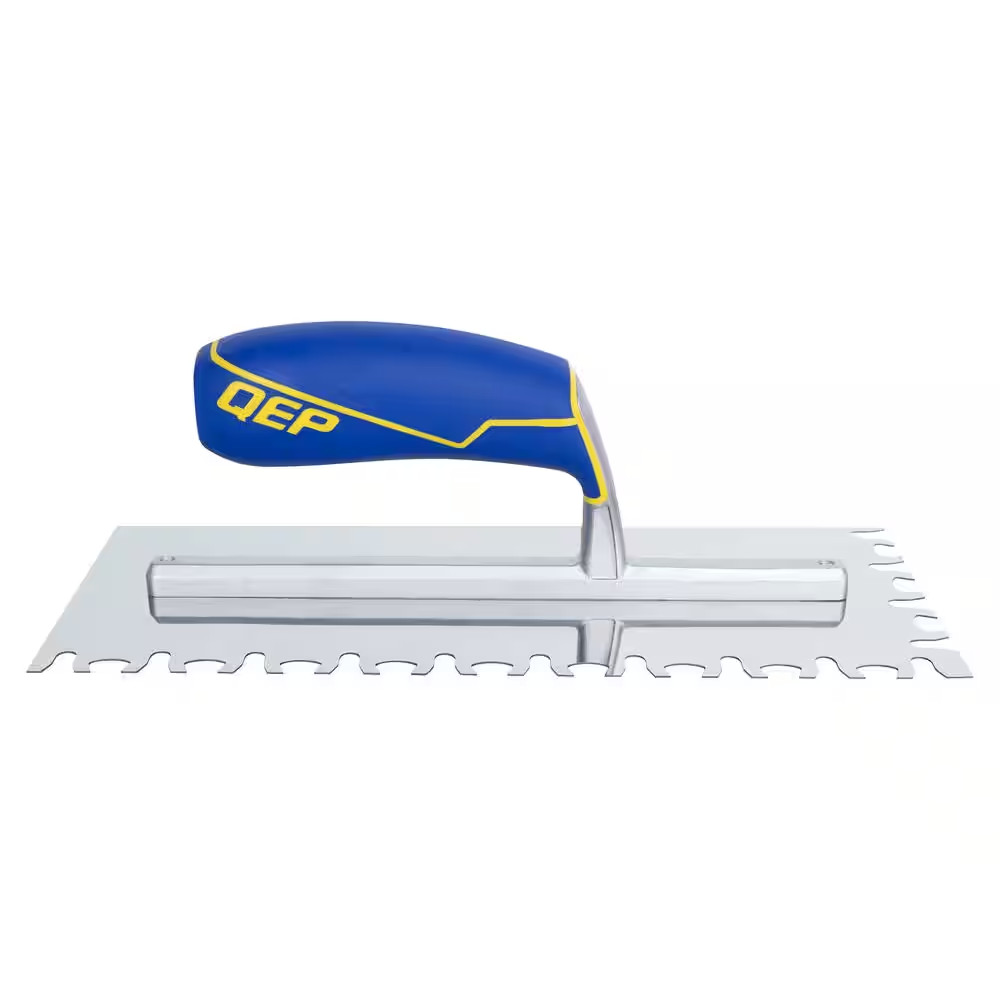 11 In. X 4-1⁄2 In. Stainless Steel Blade Large Format Tile, Euro Notched Floorin