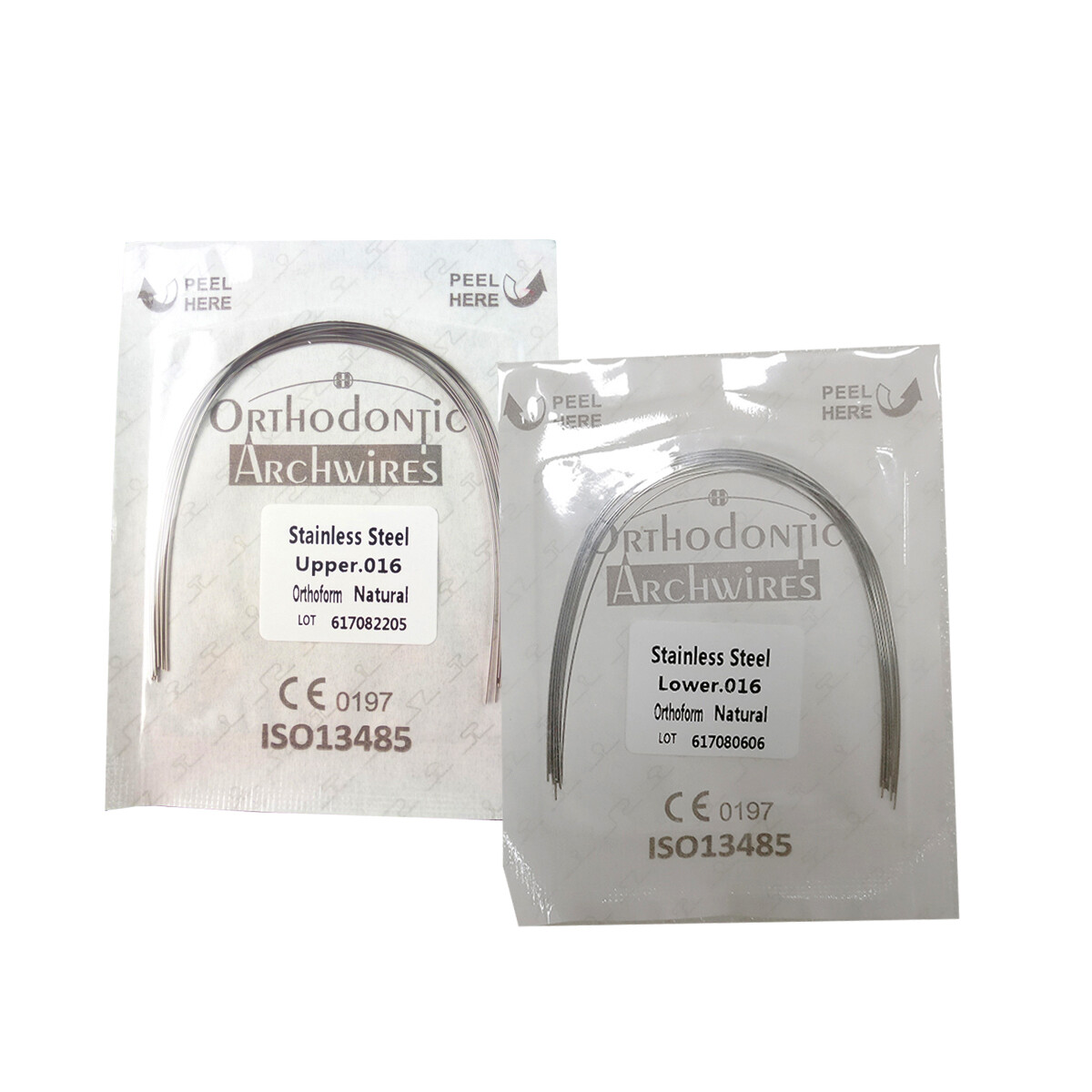 10Pack Dental Orthodontic Stainless Steel Arch Wire Ovoid Upper/Lower Teeth Wire