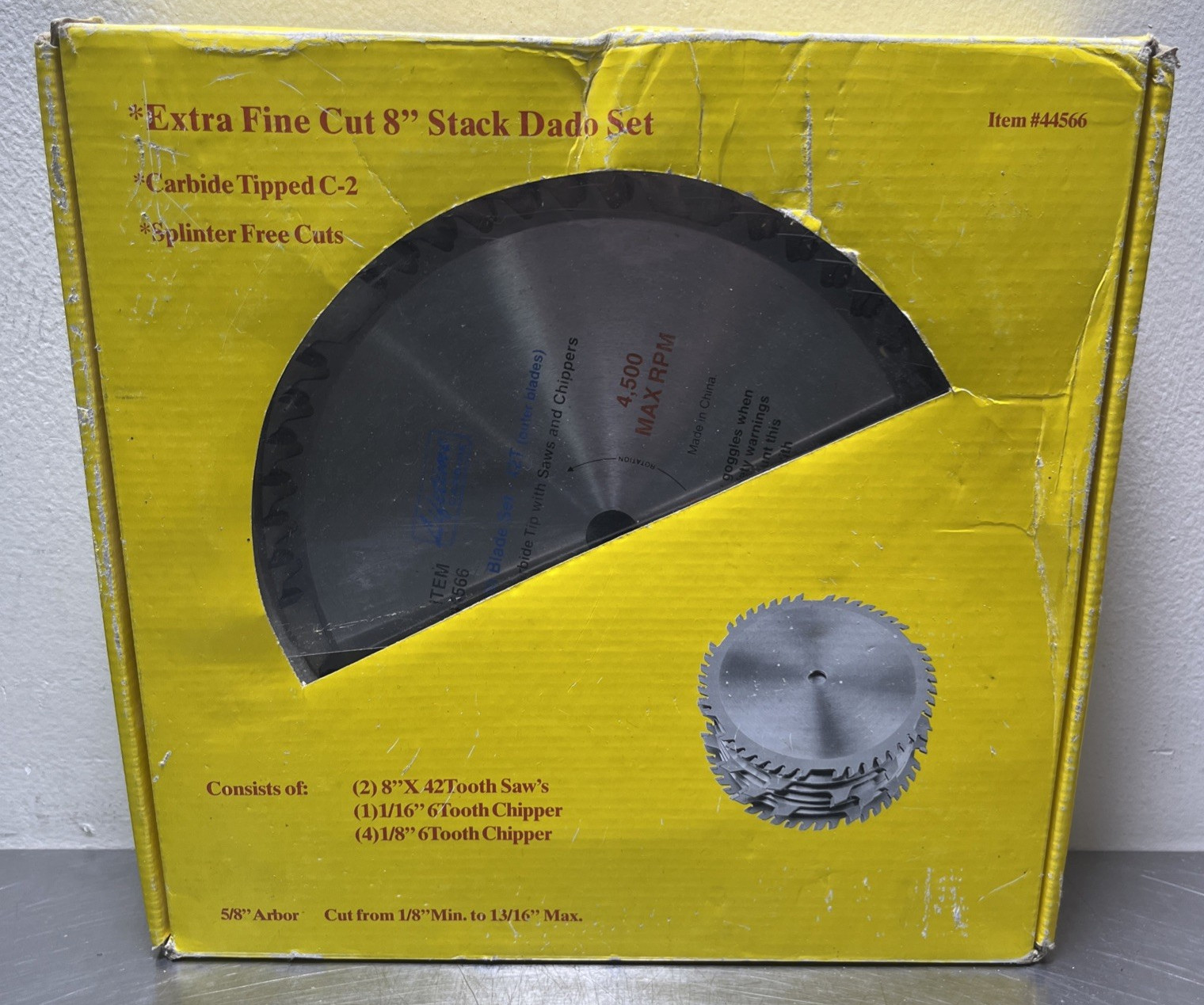 Lifetime Carbide 44566 8″ C2 Tungsten Carbide Tipped 42 Tooth Dado Blade set of7