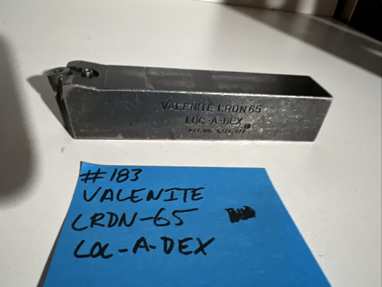 valenite LRDN-65 indexible carbide lathe toolholder 5”OAL 1”Shank Turning Round