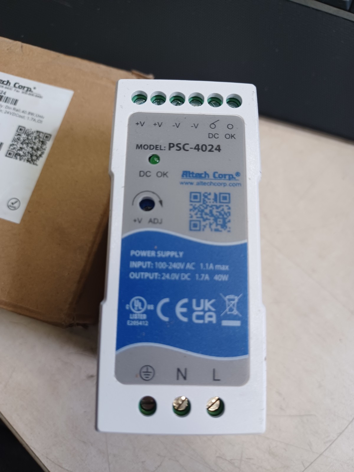 Altech PSC-4024 Din Rail 40.8W Univ 110-240VA 24.0v