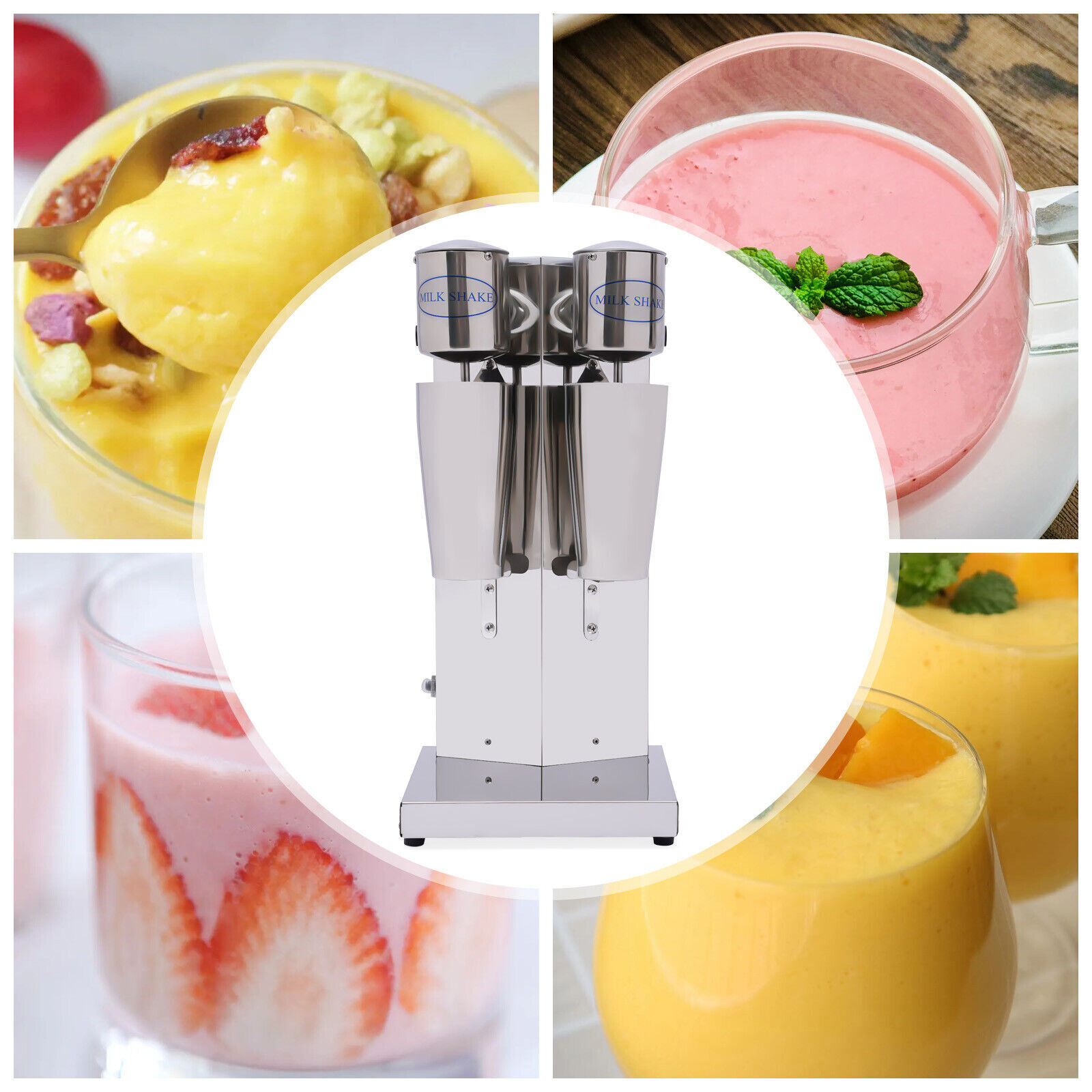 800ml Milk Shaker Machine Commercial Stainless Steel Milk Shaking Drink Mixer
