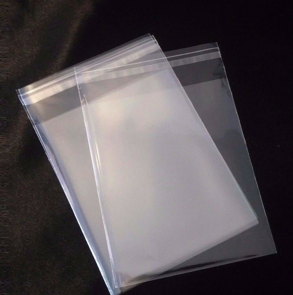 (2000) Clear Resealable Adhesive Lip Seal Plastic bags 1.2 Mil Poly VARIOUS SIZE