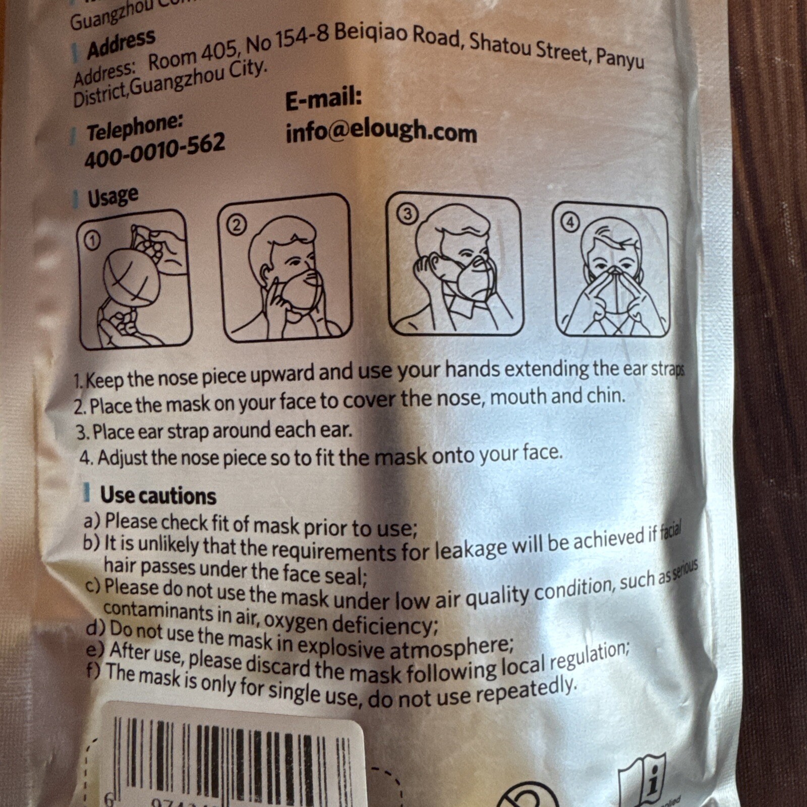 FFP2 NR Filtering Half Mask 10 Masks Per Pack – CE0370 – LOT of 14 – NEW
