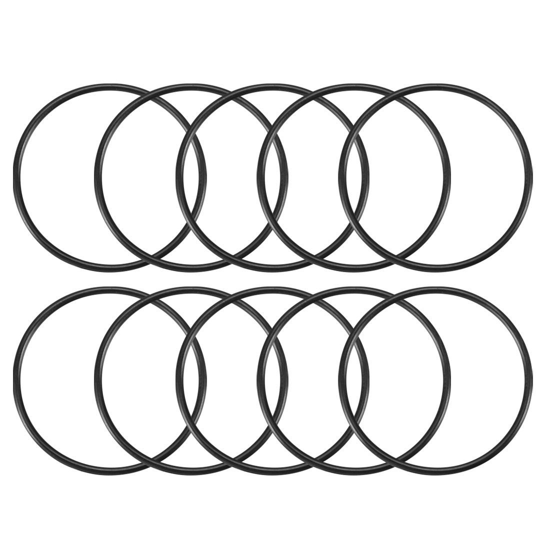 10Pcs, Black Rubber O Ring Oil Seal Gasket Washers 33mm x 30mm x 1.5mm