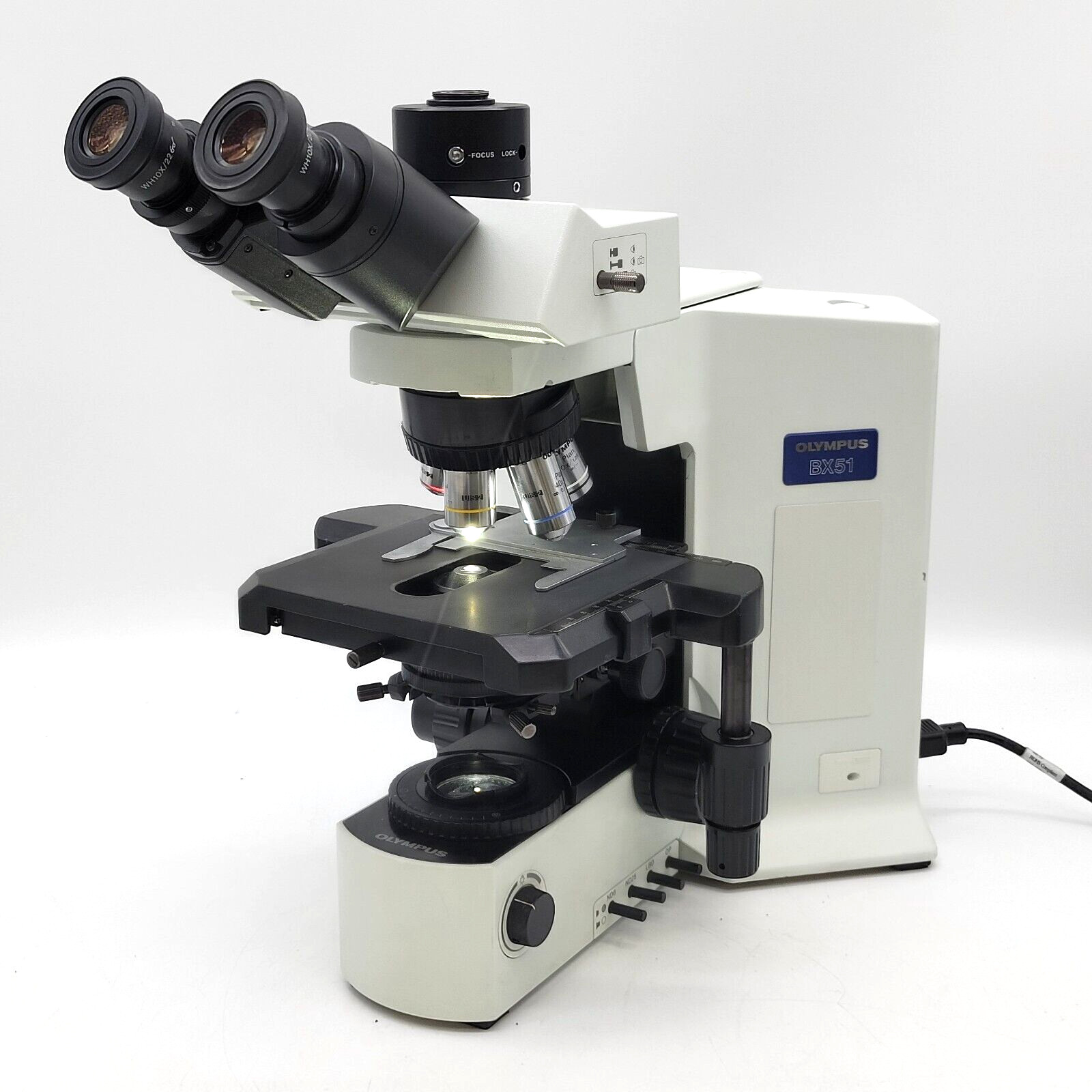 Olympus Microscope BX51 with LED, Trinocular Head, & 100x Objective