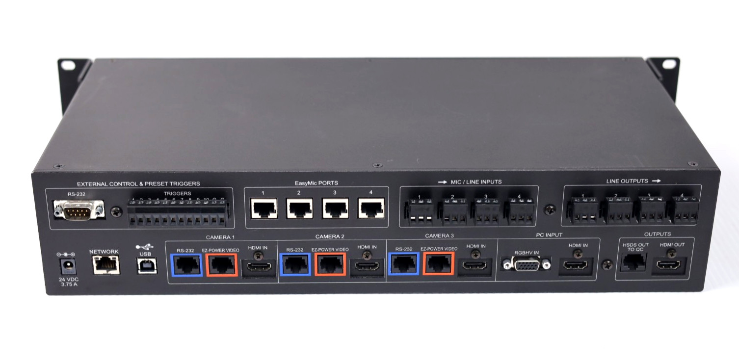 Vaddio AV Bridge Matrix Pro + 3x RoboSHOT 12 HD PTZ Cameras & Cables Kit w284