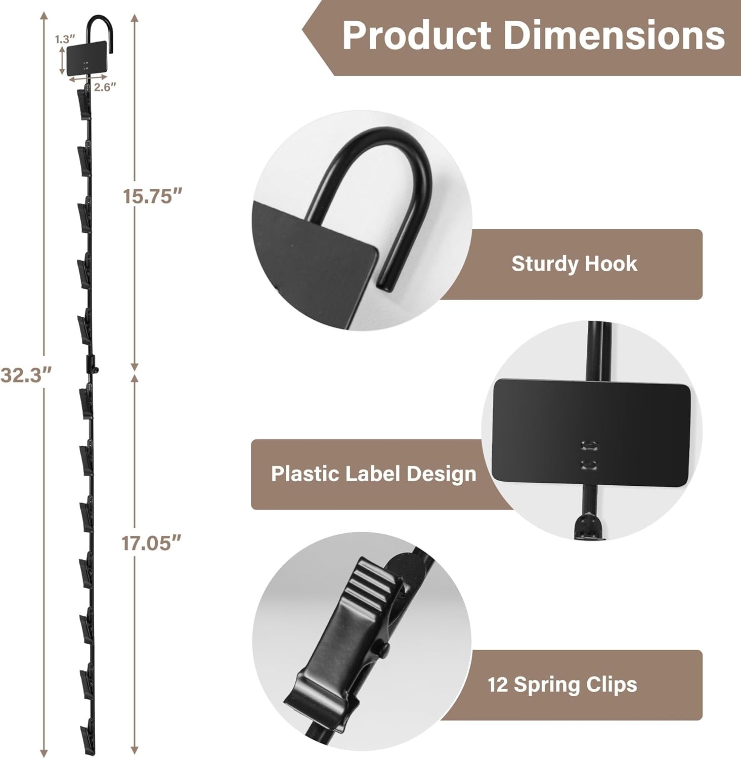 Hanging Merchandise Strips With Hooks Chip Display Rack Stands Potato Bag Holder