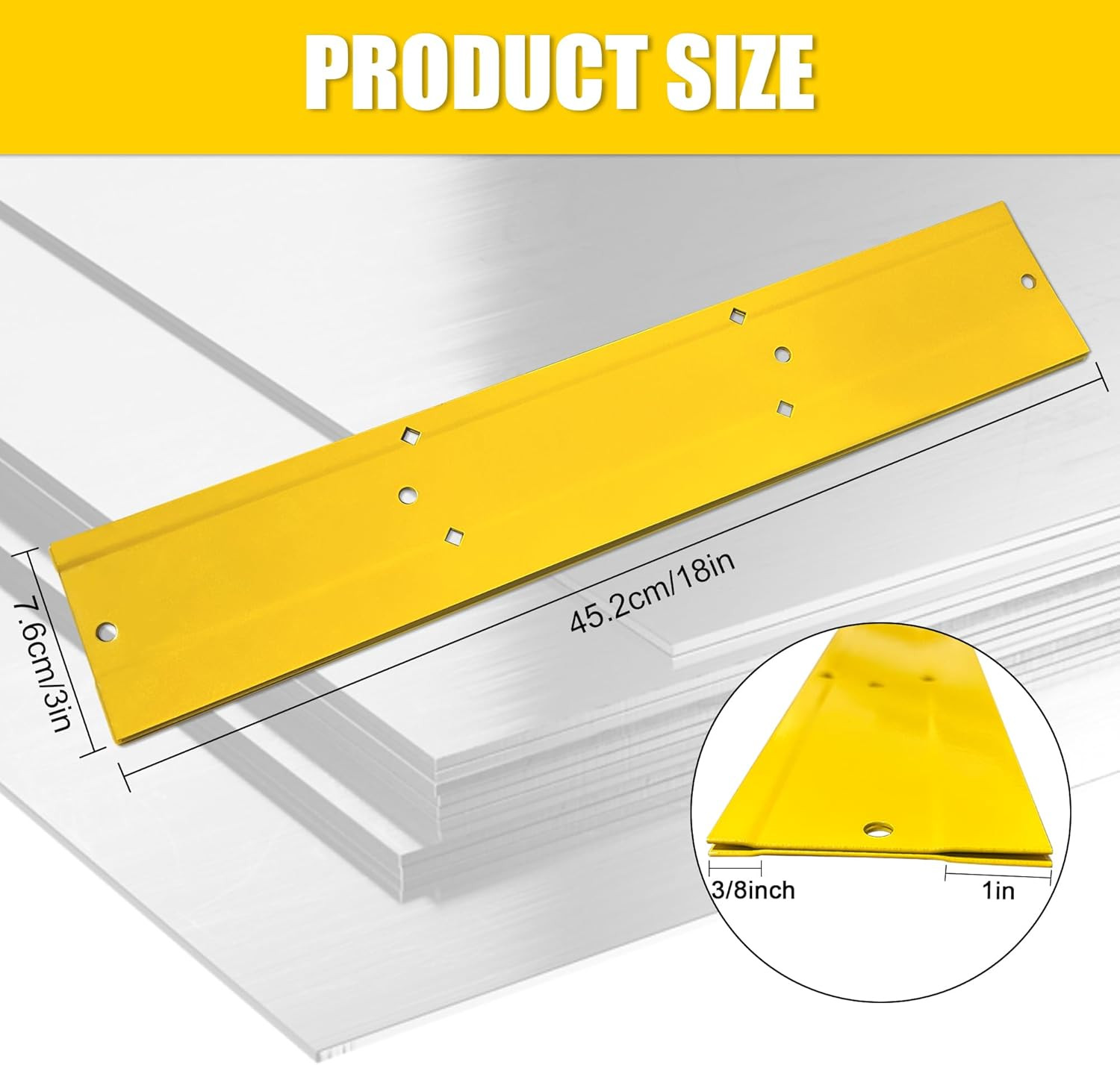 18 Inch Metal Bender Hand Tool,Sheet Metal Folding Tool for Duct Bending,Metal B