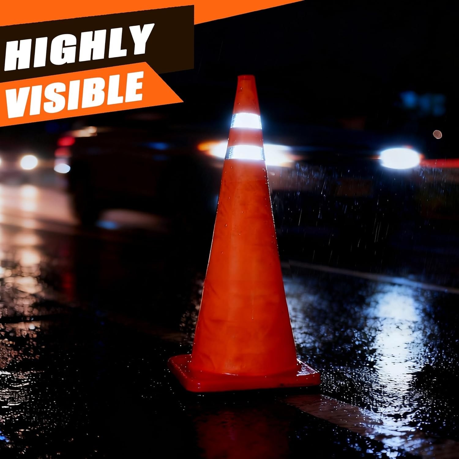 18 Inch 1 Pack Collapsible Traffic Safety Cones, Multi Purpose Pop-up Cones