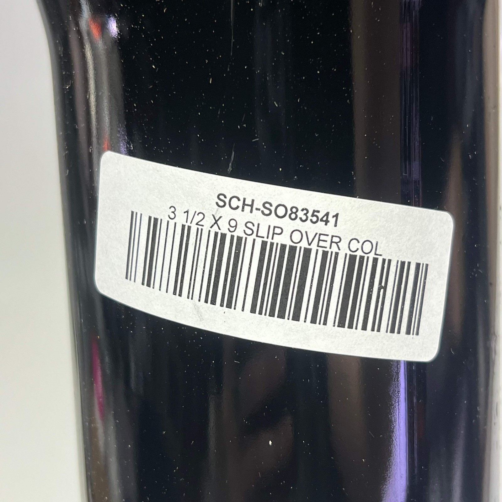 SCHOENFELD Steel Slip-On Collector 1-7/8 3-1/2″ Outlet 9″ Long Black SCHSO83541