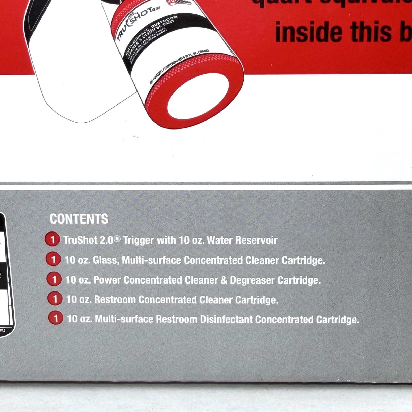 SC Johnson TruShot 2.0 Cleaning System 4×10 fl oz Multi-Surface / New / Sealed