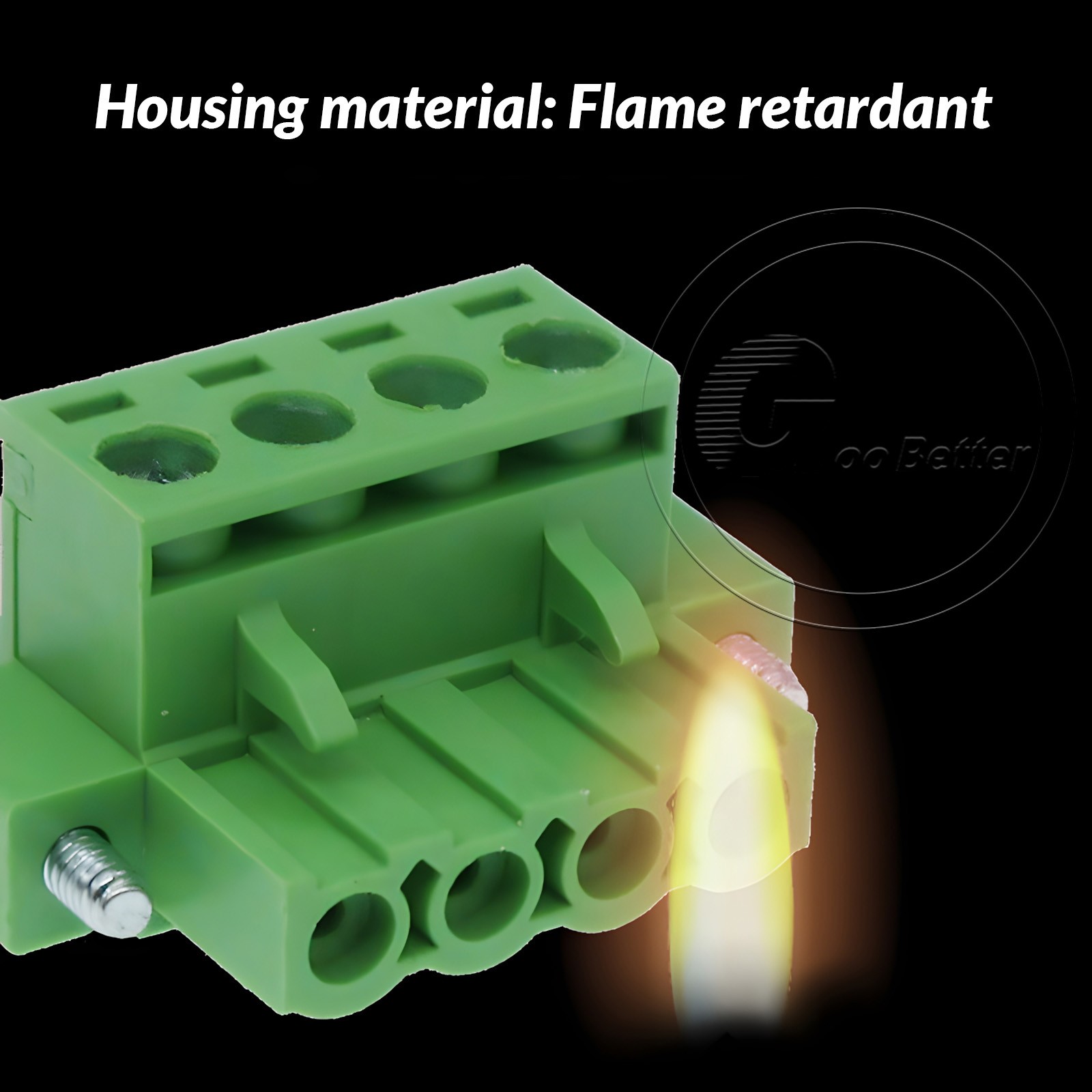 5.08mm Pitch PCB Terminal Block with Flange Screw Terminal Plugs 2-Pin to 24-Pin