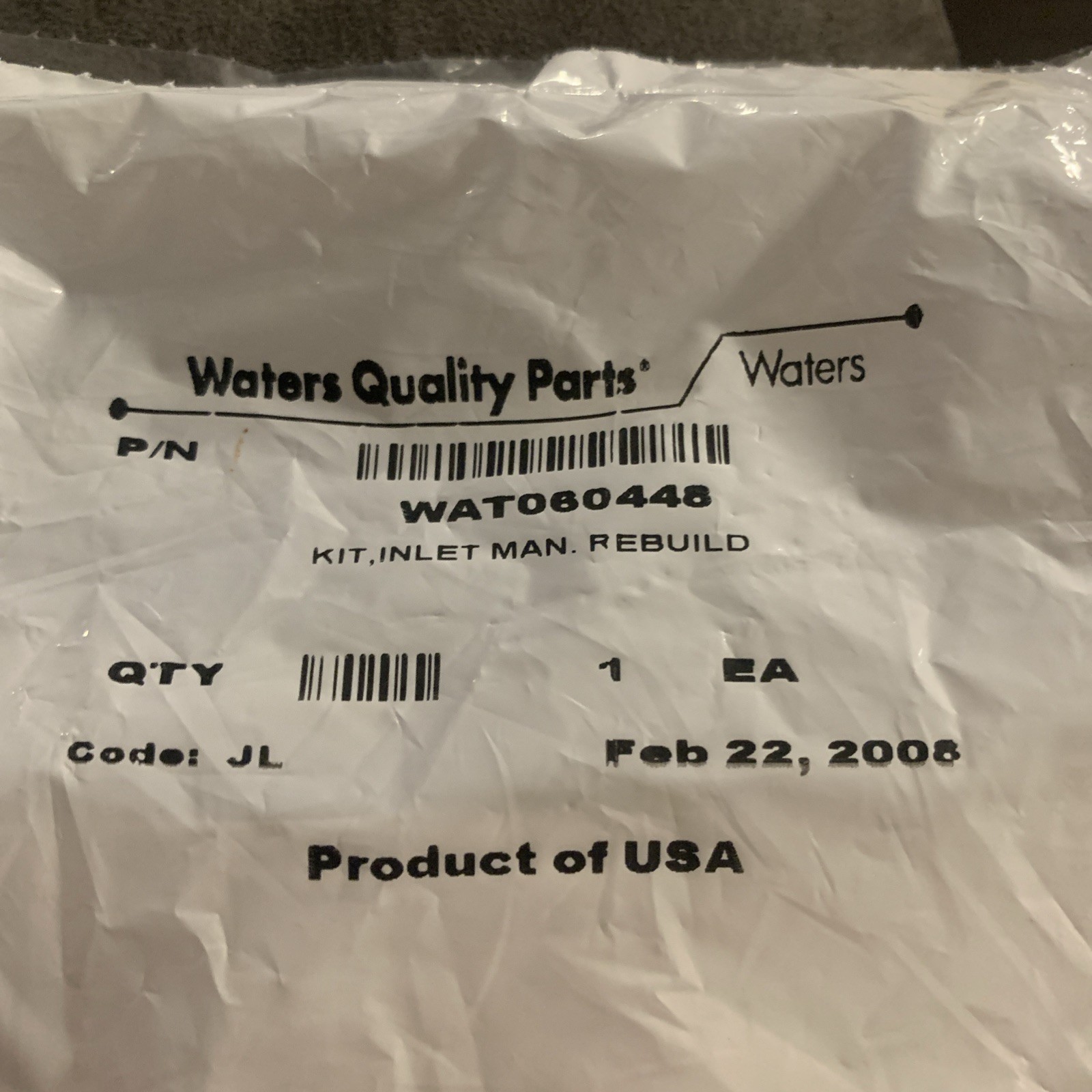 Waters WAT060448 Inlet Manifold Rebuild Kit HPLC