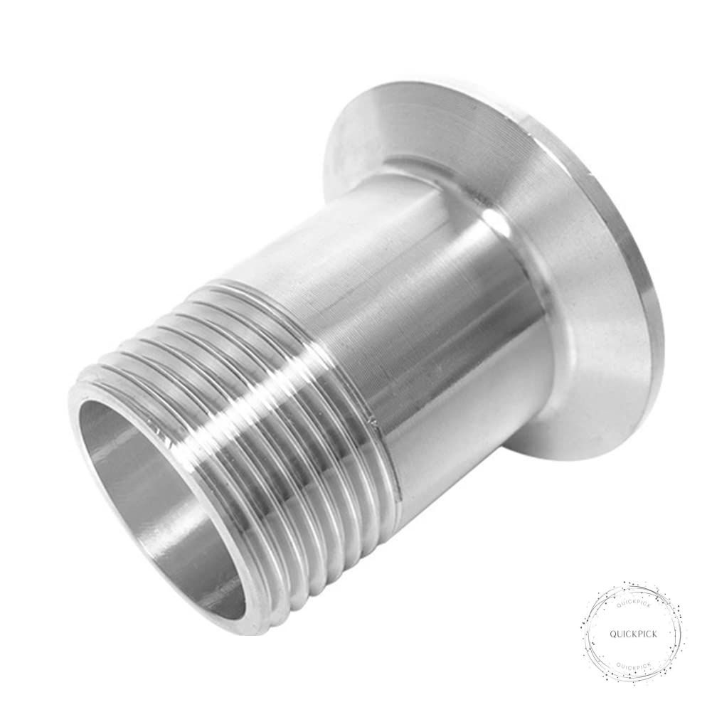 Stainless Steel Sanitary Pipe Fitting 1″ NPT Male Thread to 1.5″ Tri Clamp 50.5m